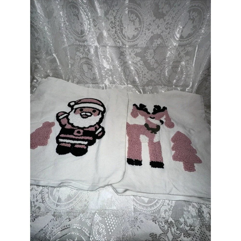 Holiday Embroidery Pillow Covers